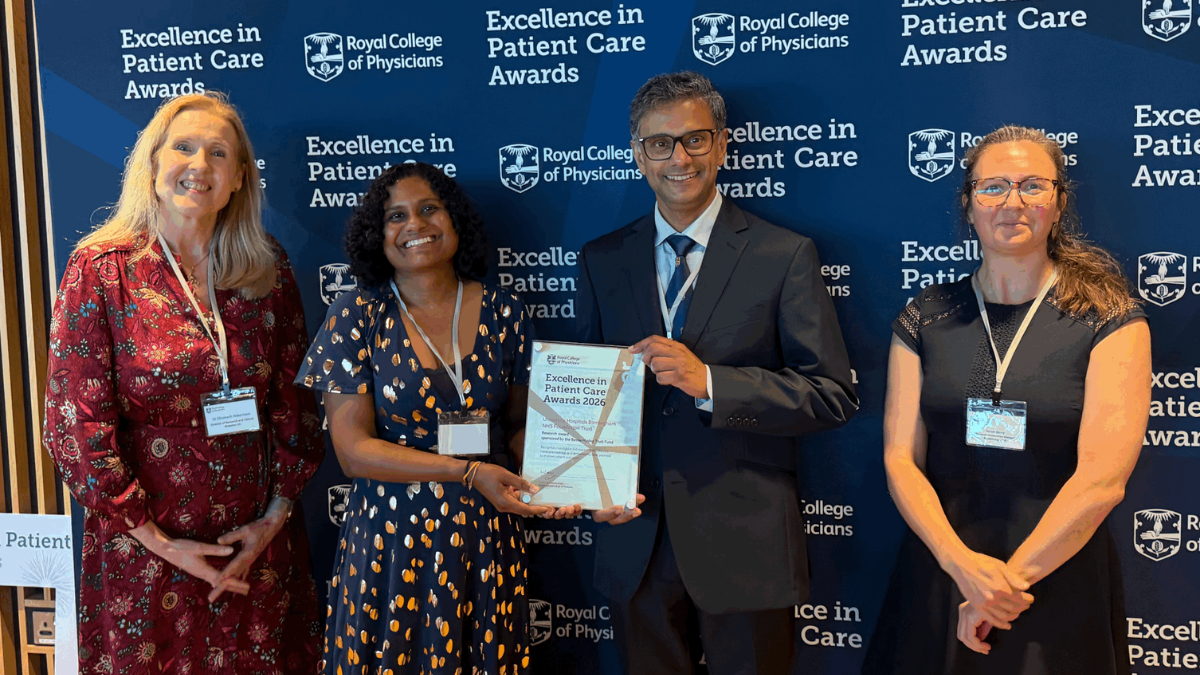 Consultant receives national recognition for leading pioneering type 1 diabetes research